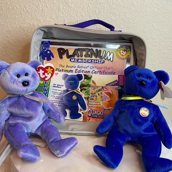 Collectible NEW Beanie Babies Vintage Official Platinum...